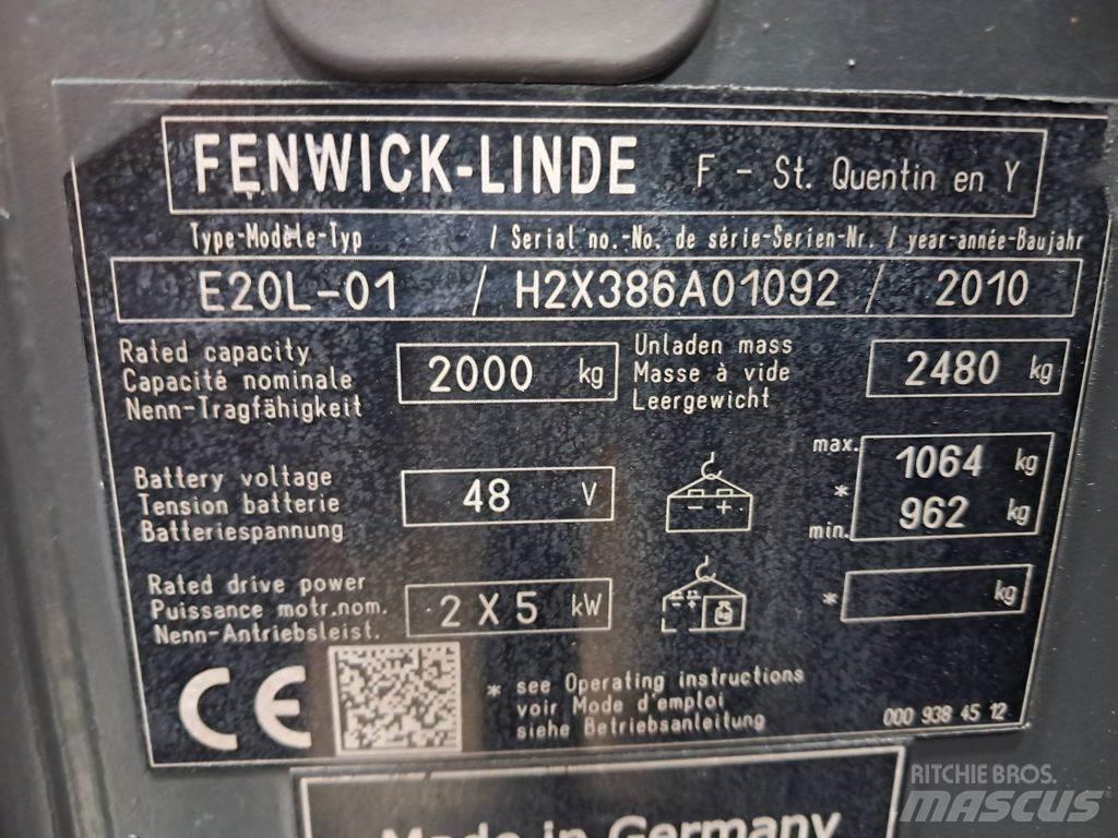 Linde E20L-01 Kahveltõstukid - muud