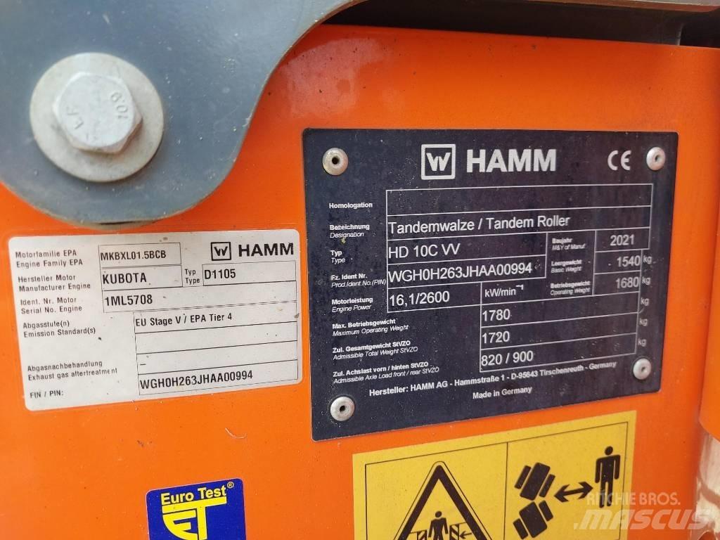 Hamm HD 10 C VV Vibraatorid