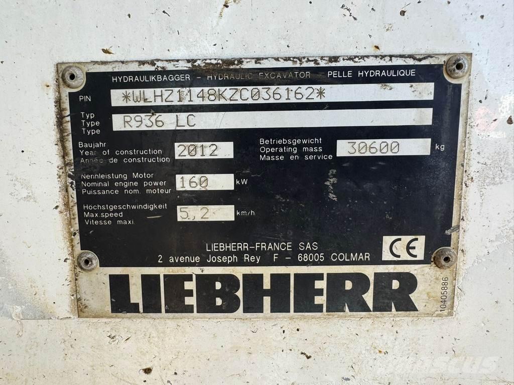 Liebherr R936 LC Roomikekskavaatorid