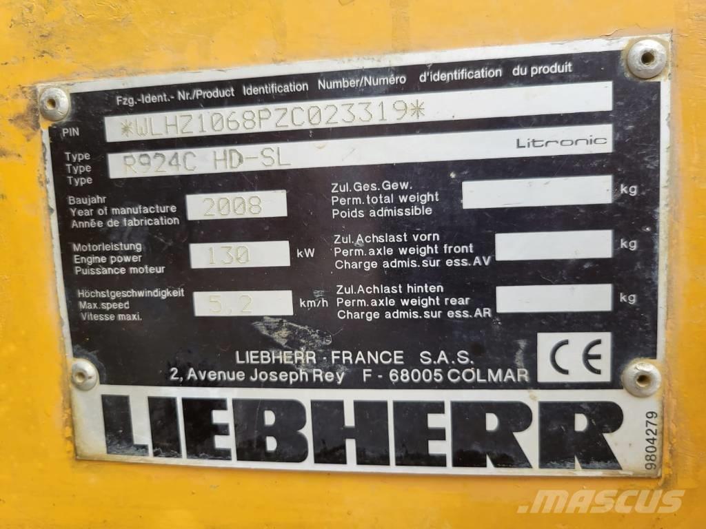 Liebherr R924 C SL Roomikekskavaatorid