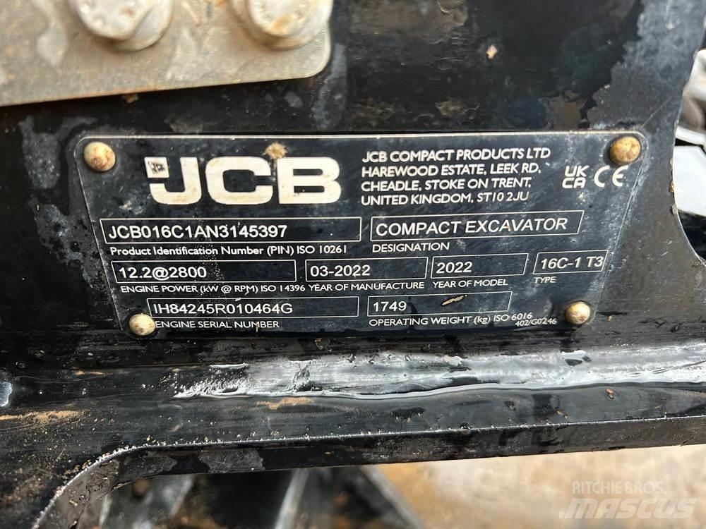 JCB 16C-1 Miniekskavaatorid < 7 t