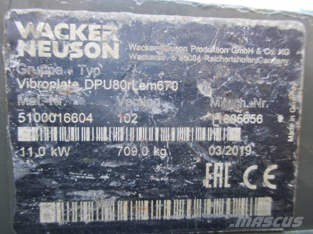 Wacker Neuson DPU 80 Vibraatorid