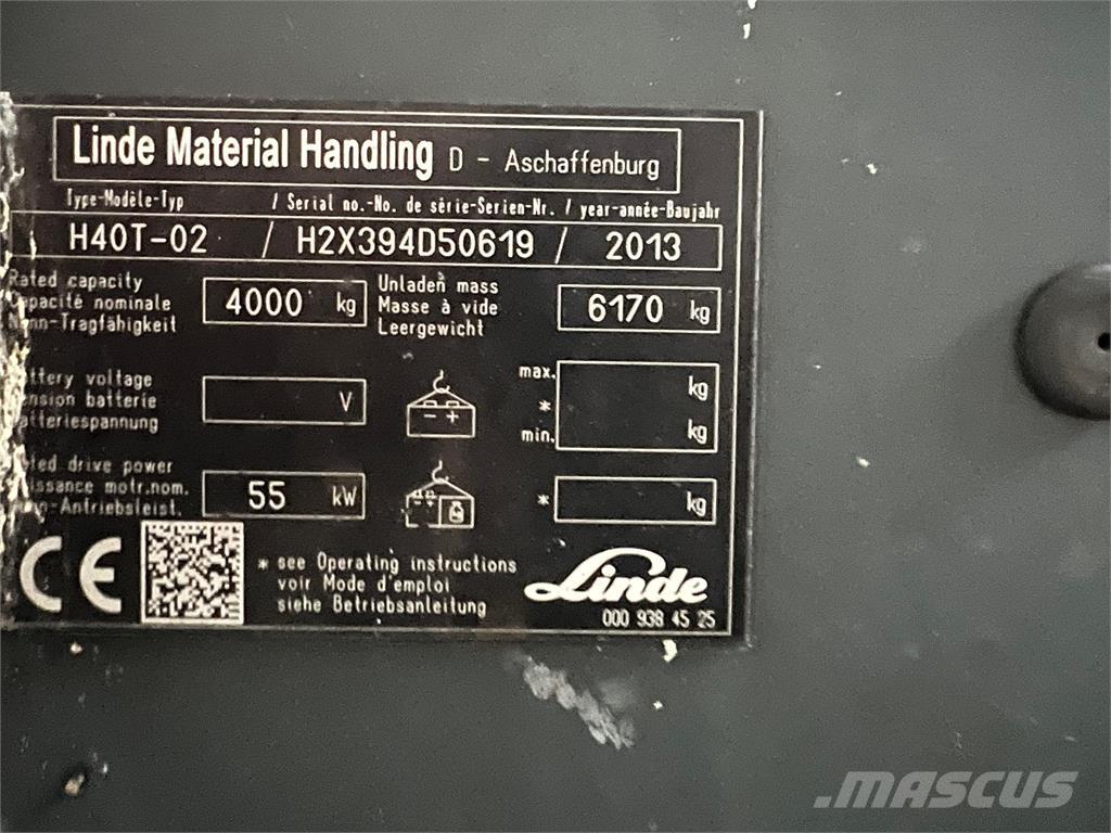 Linde H40T-02 Gaasitõstukid