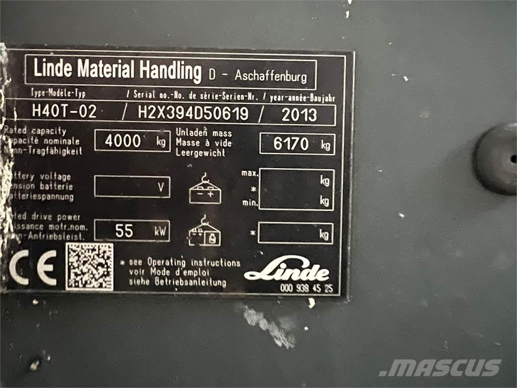 Linde H40T-02 Gaasitõstukid