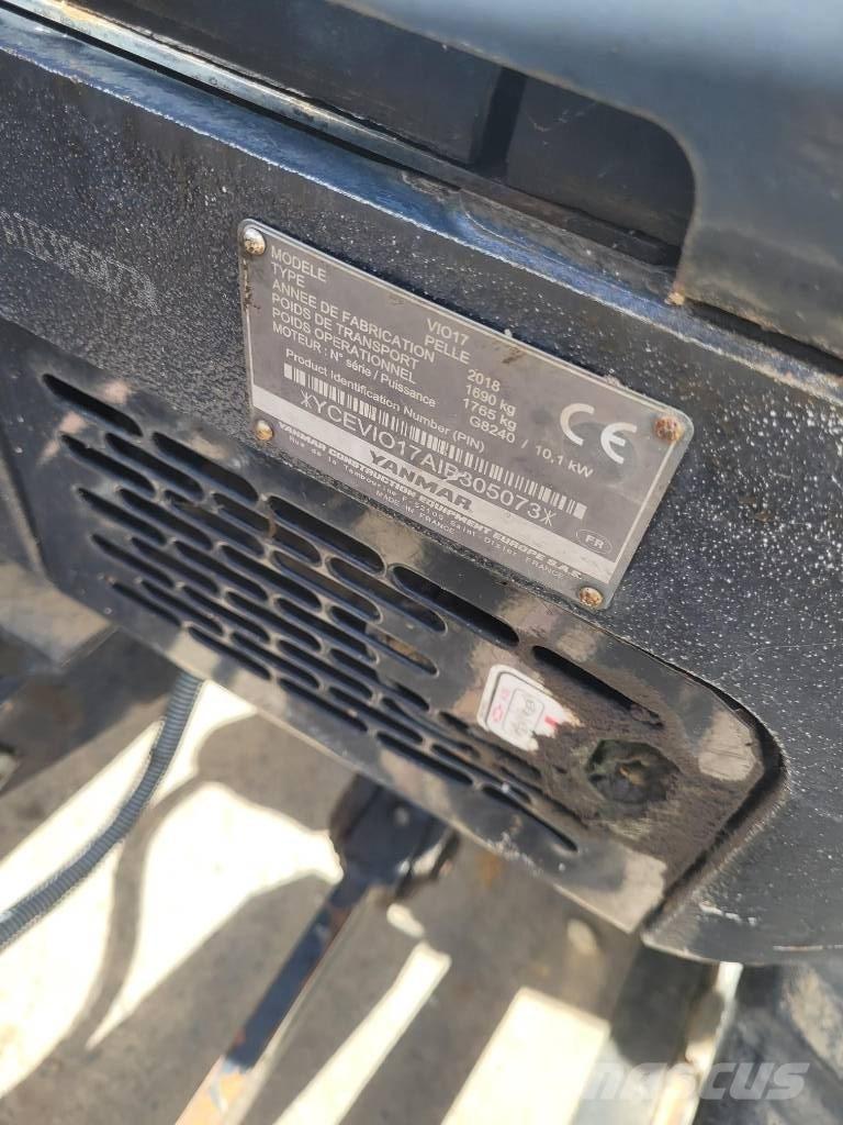 Yanmar Vio 17 U Miniekskavaatorid < 7 t