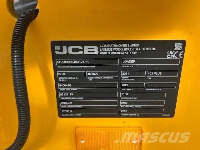 JCB 403 plus Väikelaadurid