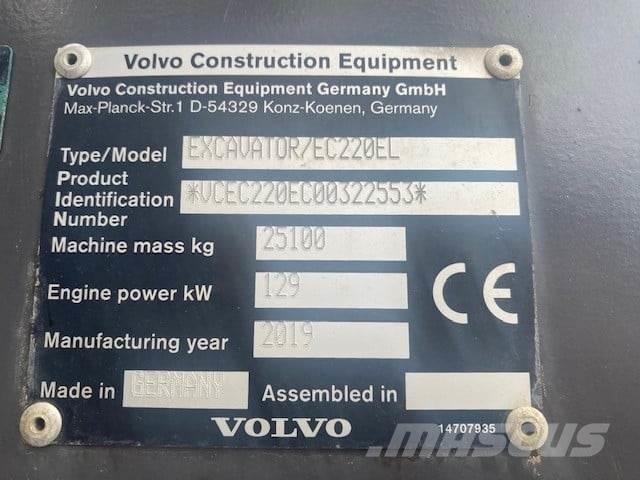 Volvo EC220EL Roomikekskavaatorid