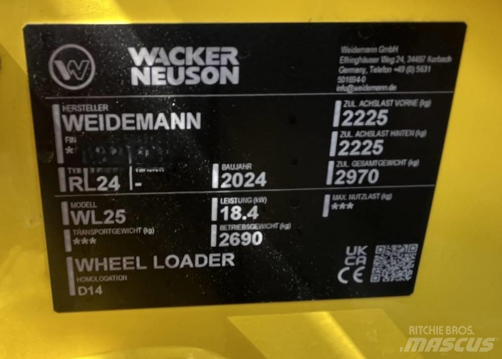 Wacker Neuson WL 25 Rataslaadurid