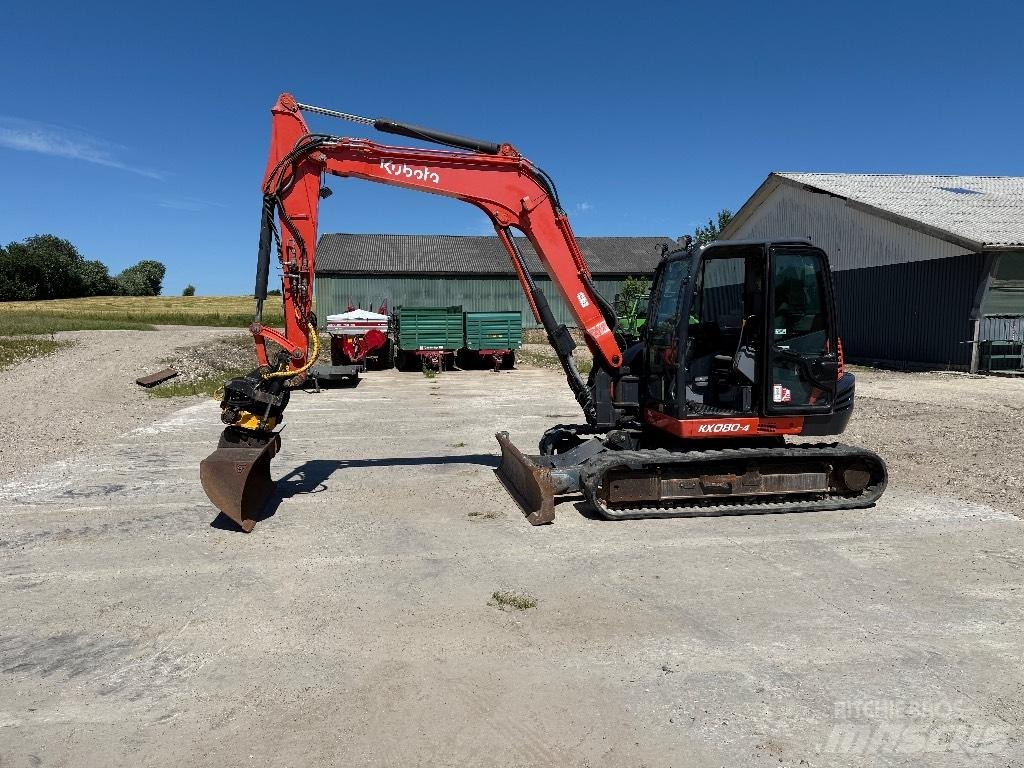 Kubota KX080-4 Väikeekskavaatorid 7t-12t