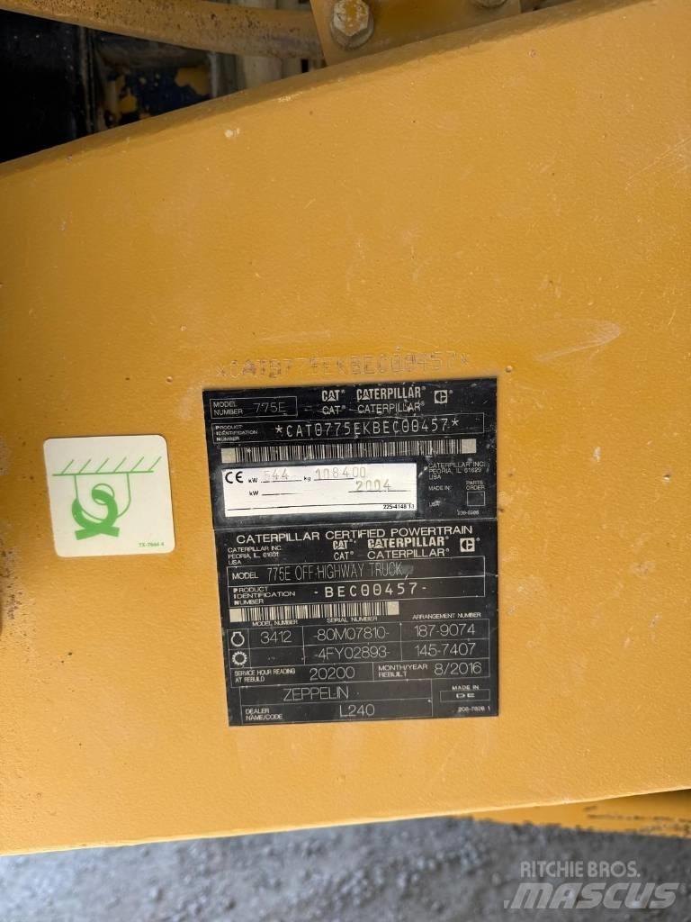 CAT 775 E Karjääriveokid
