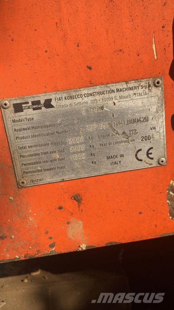 Fiat-Kobelco E 175 W Ratasekskavaatorid