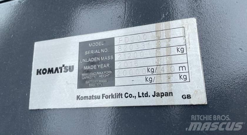 Komatsu 20 ton Diiseltõstukid