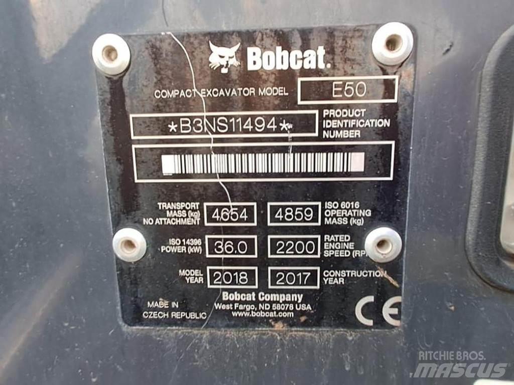 Bobcat E50 Miniekskavaatorid < 7 t