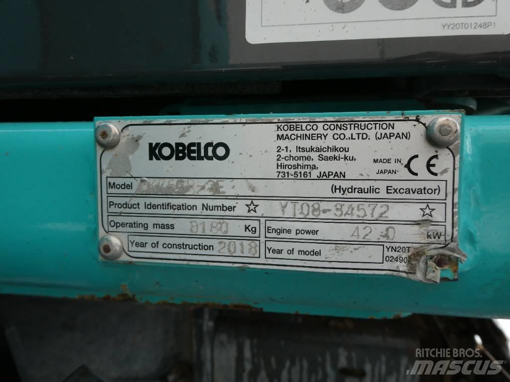 Kobelco SK 75 SR-3E Väikeekskavaatorid 7t-12t