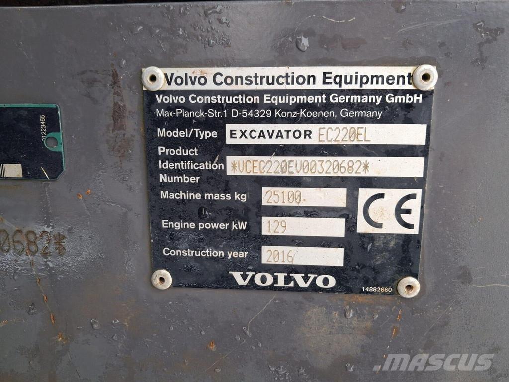 Volvo EC220E Roomikekskavaatorid