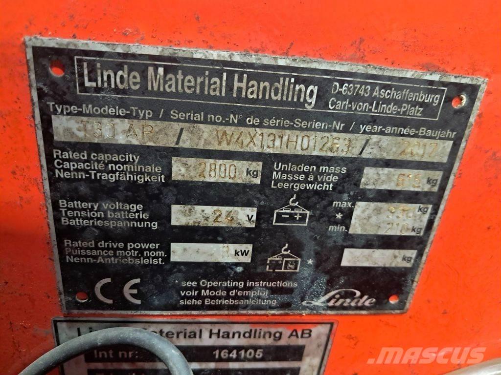 Linde T30 Elektriline alusesiirdaja