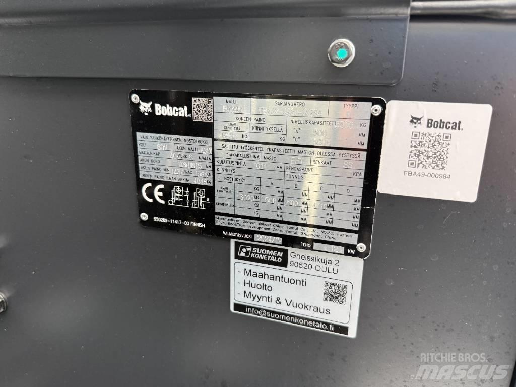 Bobcat B35NS Trukki Elektritõstukid