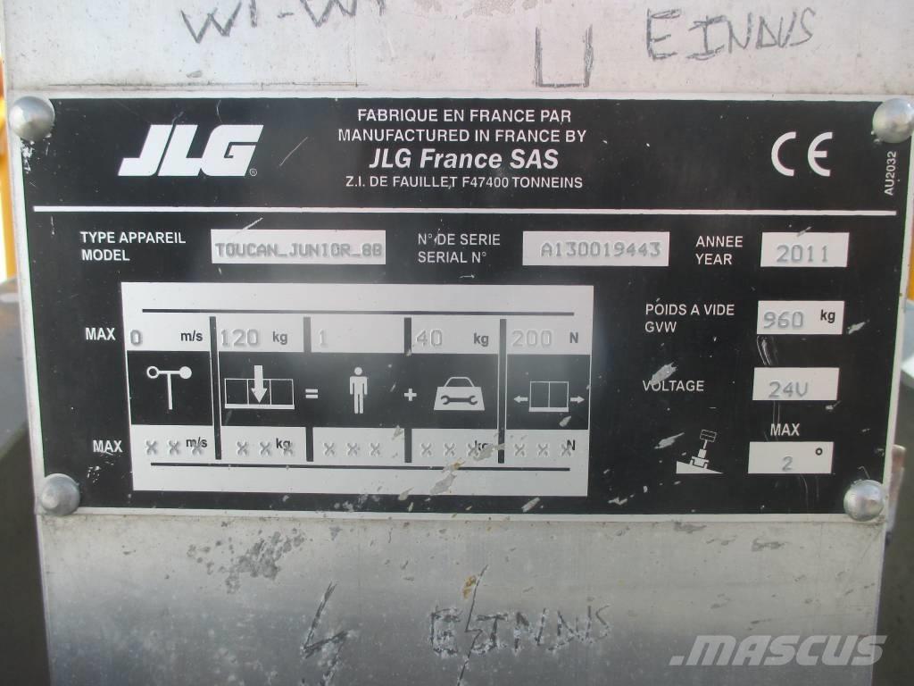 JLG Toucan Junior 8 Vertikaalsed mast tõstukid