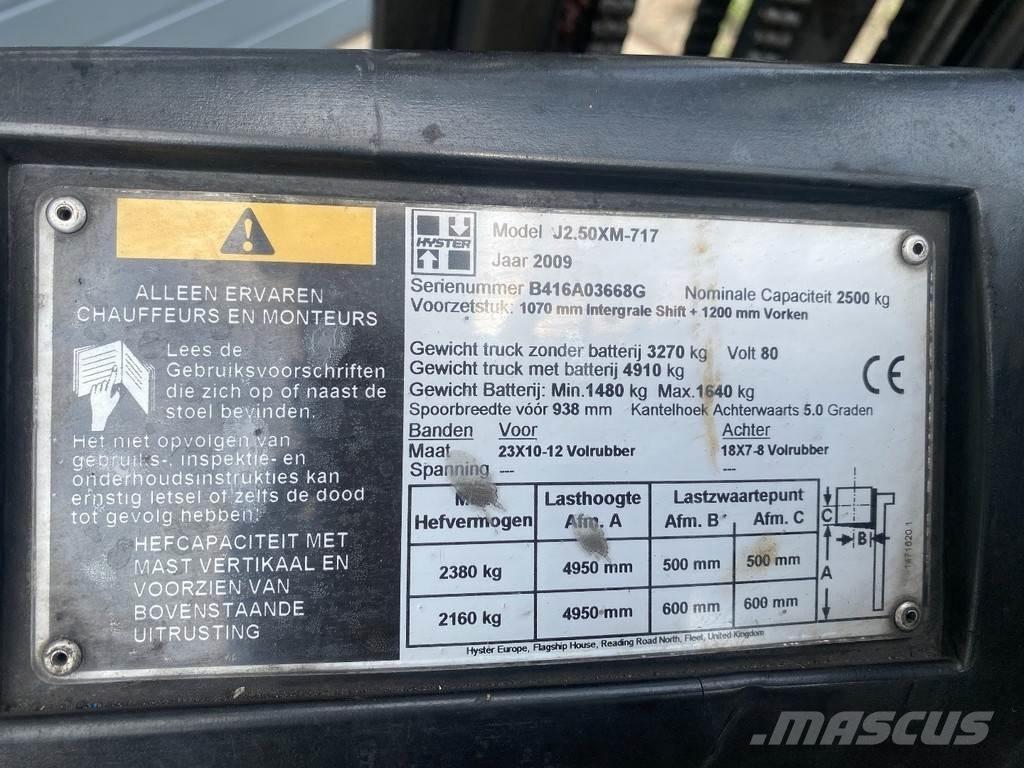 Hyster J2.50XM Elektritõstukid