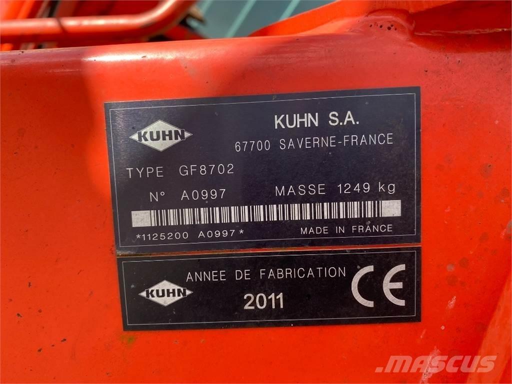 Kuhn GF 8702 Vaalutid ja kaarutid