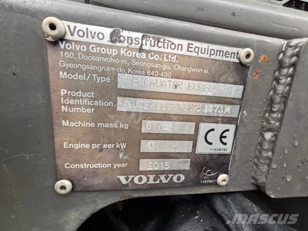 Volvo ECR88D Miniekskavaatorid < 7 t