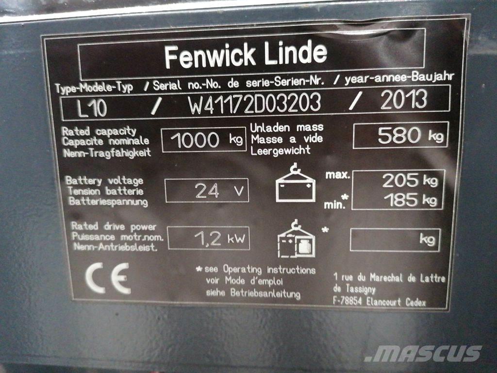 Linde L10 Järelkäidavad virnastajad