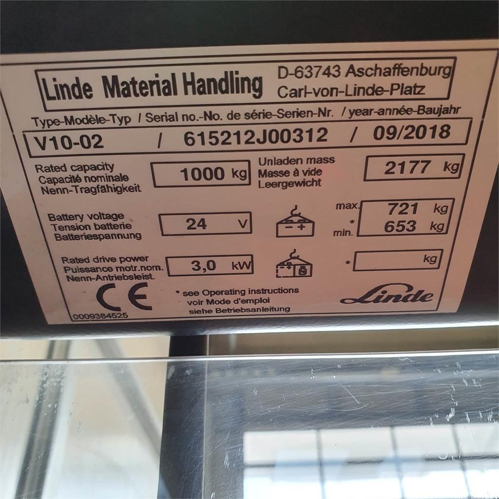 Linde V10 Kõrged komplekteerimistõstukid