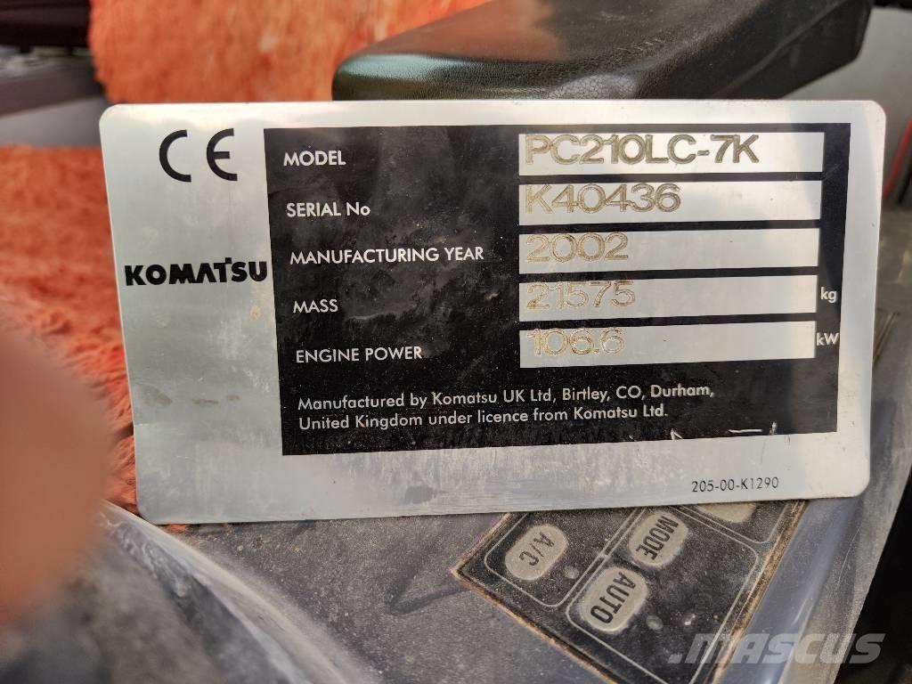 Komatsu PC 210 LC-7K Roomikekskavaatorid