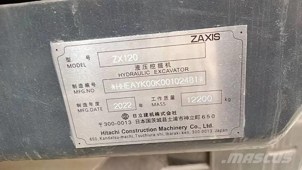 Hitachi ZX 120-6 Miniekskavaatorid < 7 t
