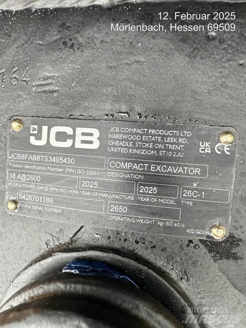 JCB 26C-1 Miniekskavaatorid < 7 t
