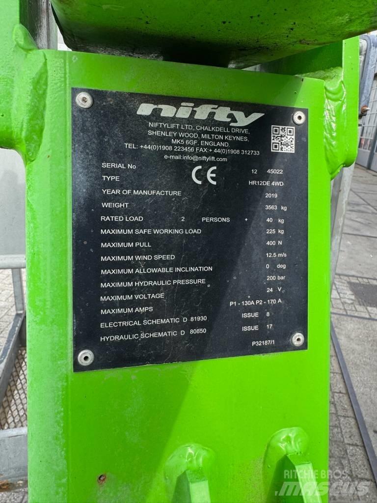 Niftylift HR 12 D E Iseliikuvad poomtõstukid