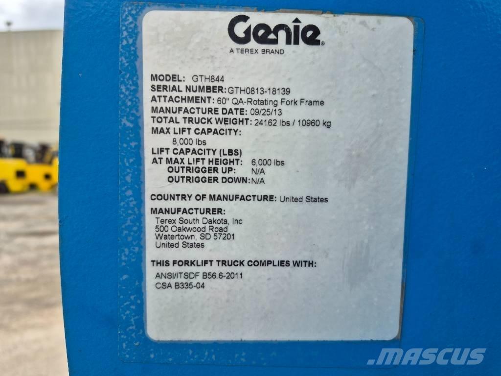 Genie GTH 844 Teleskooplaadurid