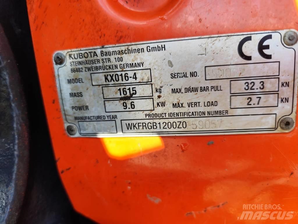 Kubota KX 016-4 Miniekskavaatorid < 7 t