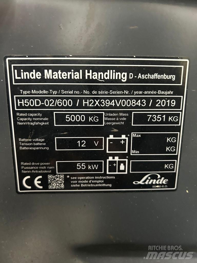 Linde H 50D-02/600 Diiseltõstukid