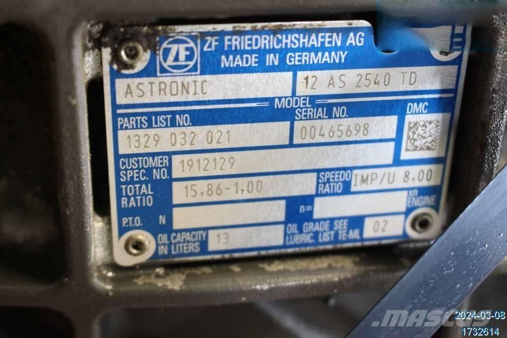 DAF XF 510 Käigukastid