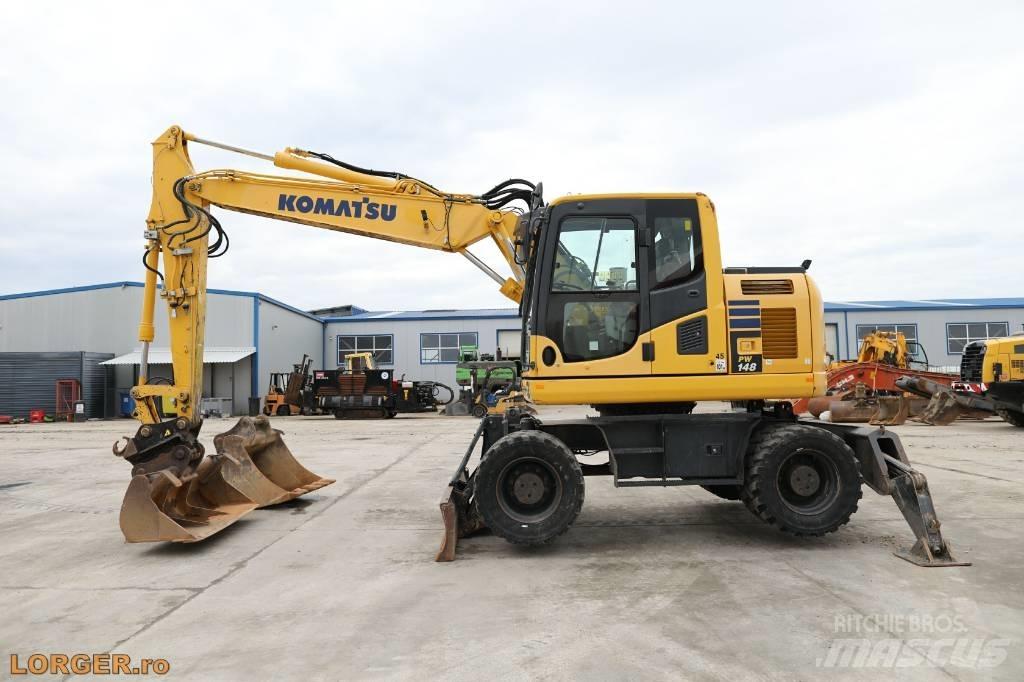 Komatsu PW 148-10 Ratasekskavaatorid