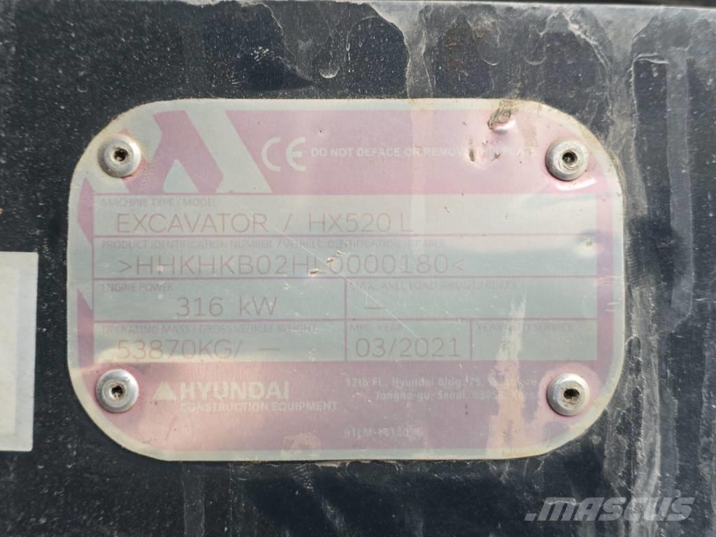 Hyundai HX 520 L Roomikekskavaatorid