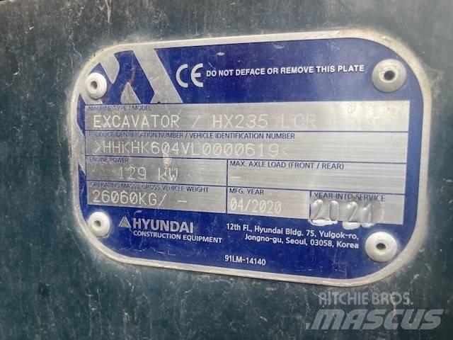 Hyundai HX 235 LCRD Roomikekskavaatorid