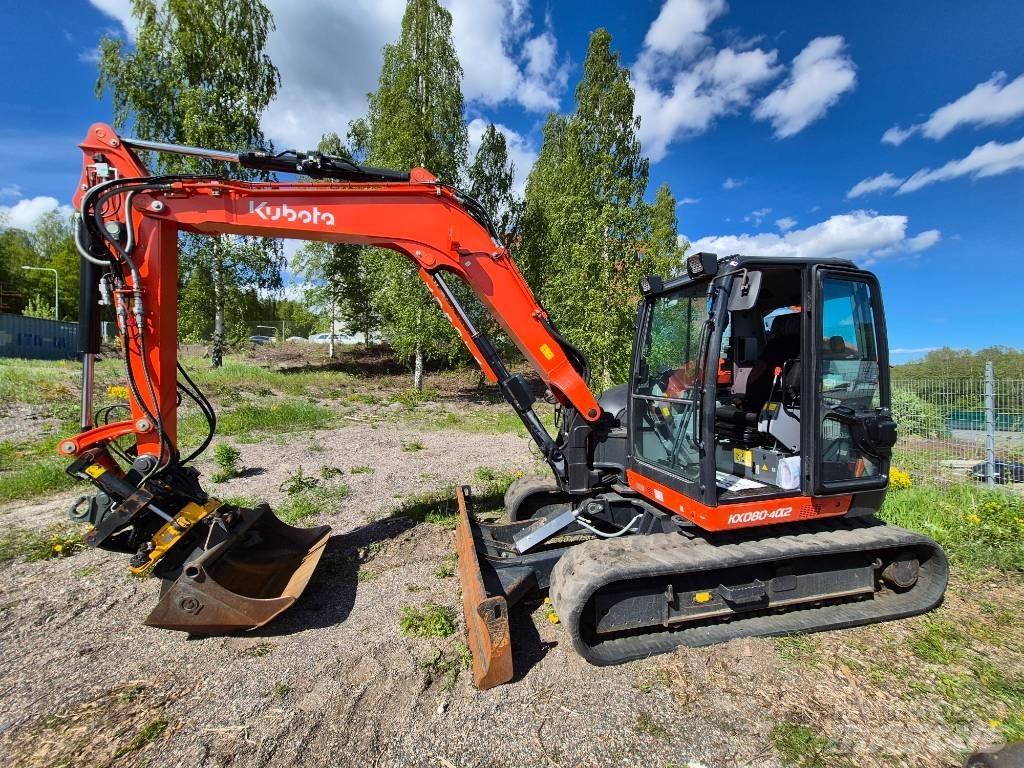 Kubota KX 080-4 Väikeekskavaatorid 7t-12t