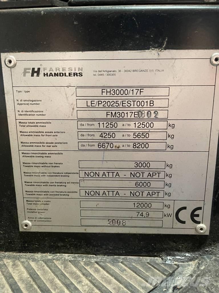 Faresin FH3000/17 Teleskooplaadurid