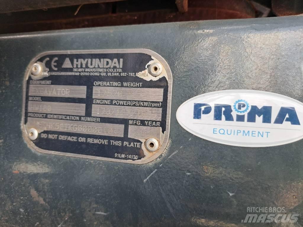 Hyundai HW160 Ratasekskavaatorid