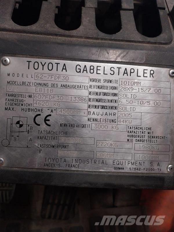 Toyota 62-7FDF30 Kahveltõstukid - muud