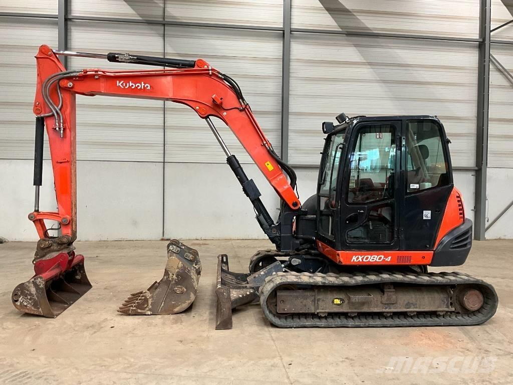 Kubota KX 080-4 Väikeekskavaatorid 7t-12t