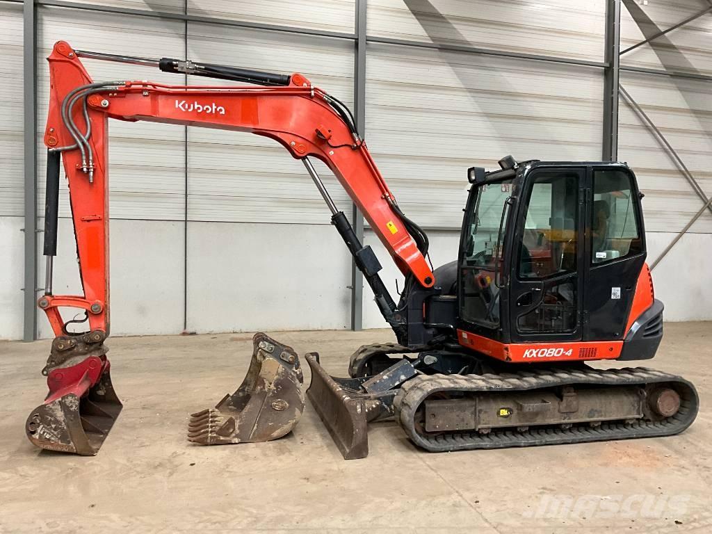 Kubota KX 080-4 Väikeekskavaatorid 7t-12t