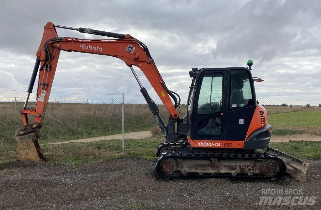 Kubota KX 080-4 Väikeekskavaatorid 7t-12t