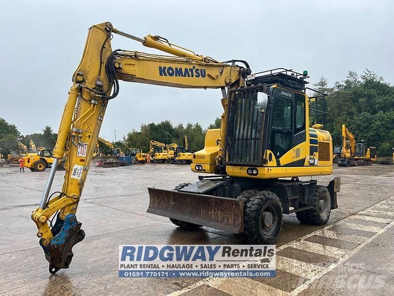 Komatsu PW 160 Ratasekskavaatorid