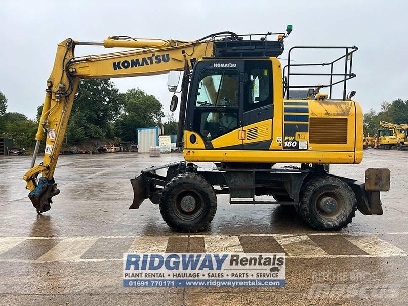 Komatsu PW 160 Ratasekskavaatorid