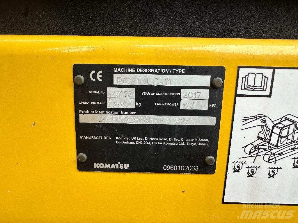 Komatsu PC 210 LC-11 Roomikekskavaatorid