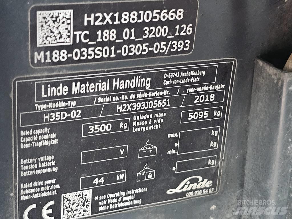 Linde H35D-02 Diiseltõstukid