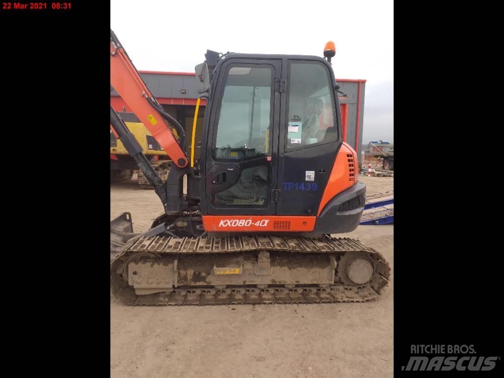 Kubota KX 080-4 Väikeekskavaatorid 7t-12t
